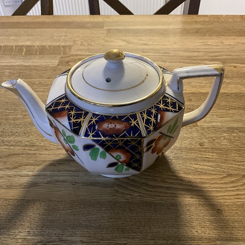 Gibson hand painted teapot - painted,