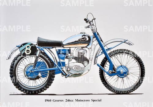 Greeves vintage motorcycle - greeves,