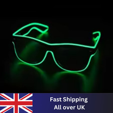 EL wire Neon Flashing Party Glasses Led Eyewear Shade Glow Disco Night Club Part