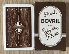 Vintage pack of playing cards advertising BOVRIL - Drink Bovril & enjoy the game