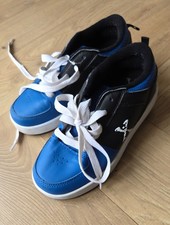 Sidewalk Sports Heelys Kids Shoes Size 1 UK Skate Trainers Blue Black White Used