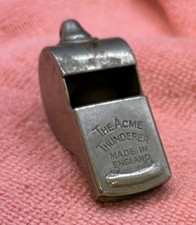 Acme Thunderer Whistle With Cork Pea Original Stamped BR (NE)