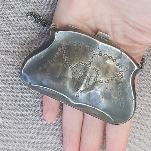 Antique sterling silver wallet - sterling,
