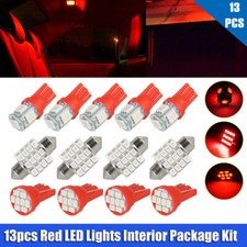 13 Pcs Red LED Lights Interior