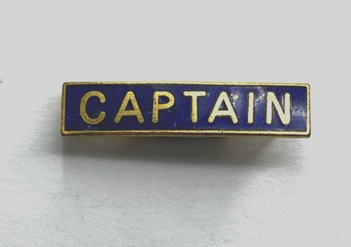 Vintage school captain enamel - school,