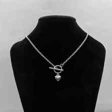 Silver Toggle Heart Chain
