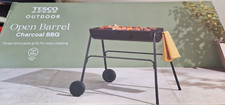 Tesco Outdoor Open Barrel Charcoal Barbecue BBQ Brand New