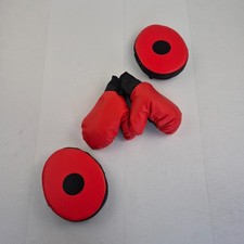Boxing Gloves Pads Red Kids