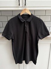 All Saints Black Polo Shirt