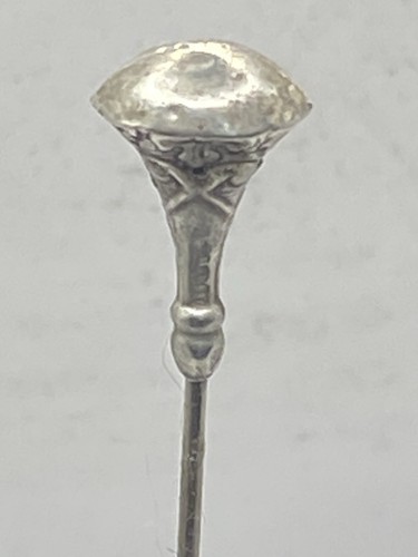 Vintage antique silver hat pin - vintage/antique,