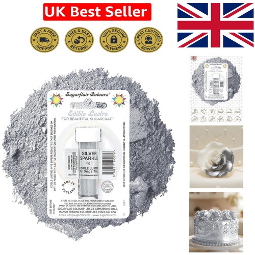 Sugarflair silver sparkle - sugarflair,