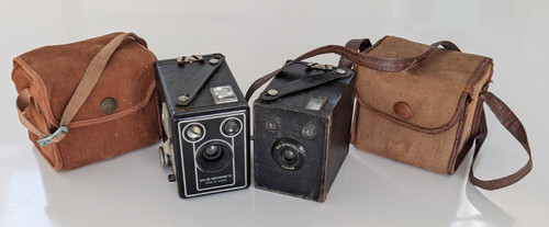 Vintage pair kodak brownie - pair, 2x