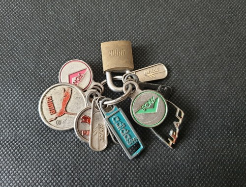 Vintage upcycled keyring key - upcycled,