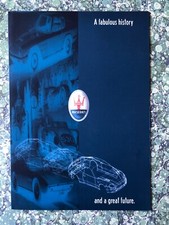 Maserati A Fabulous History And A Great Future Car Brochure Early 2000's Trident