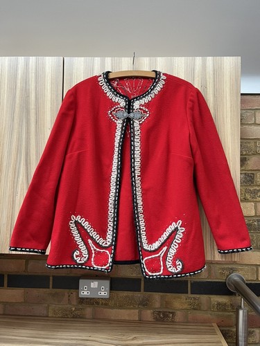 Vintage red wool ladies - red,