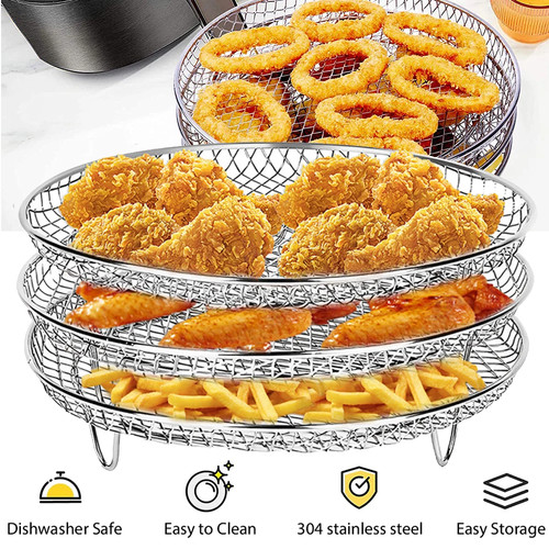 3tier round air fryer - 3tier, rack