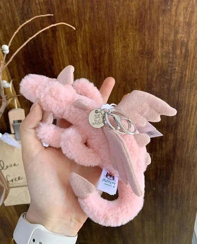 Jellycat pink dragon - pink, plush