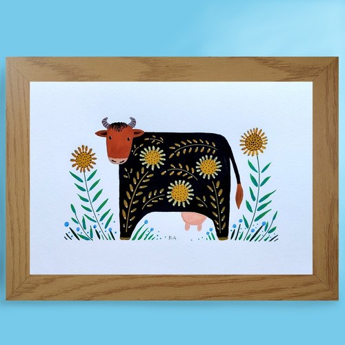 Framed original painting - , of
