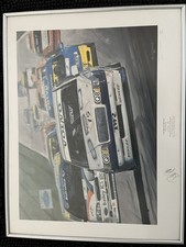 Aluminium Framed Volvo 850 BTCC Artist Prints (set), signed.
