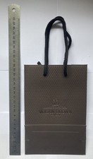 MOLTON BROWN London gift bag - small - 20cm X 13.5cm - textured brown with gold