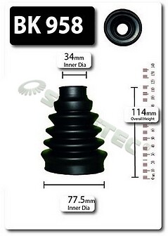 Shaftec front outer boot - front,