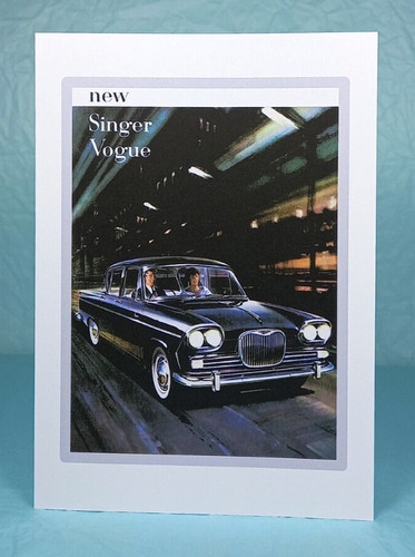 Singer vogue greeting - vogue, card