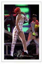 RIHANNA SIGNED PHOTO PRINT AUTOGRAPH UNAPOLOGETIC