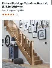 oak banister rail and spindles