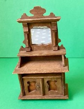 Vintage Dolls House Furniture .. Wooden Buffet Sideboard .