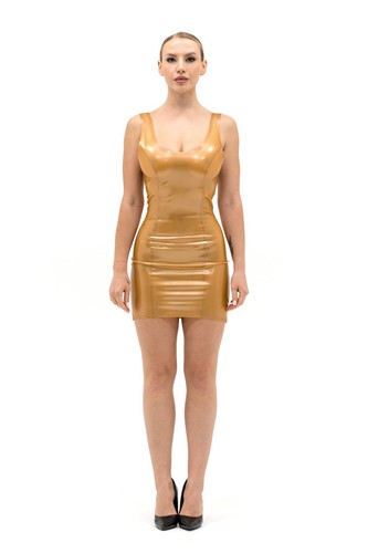 Metallic gold latex mini - metallic,