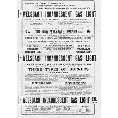 Welsbach incandescent gas - welsbach,