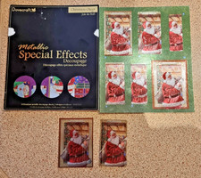 2 x Dovecraft Metallic Special Effects Decoupage sheets packs Christmas 