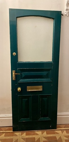 Edwardian glass paned front - glass,