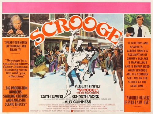 Scrooge 1970 quad poster - scrooge, uk