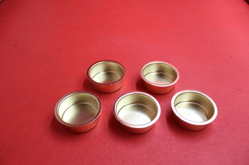 Tealight candle cups gold - tealight,