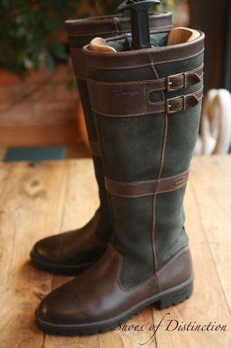 Dubarry brown leather navy - leather,