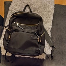 Black Backpack Lots of Pockets Storage Bag