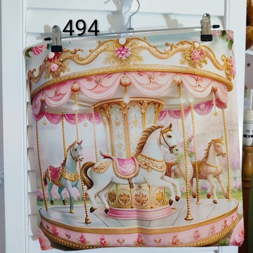 Carousel horses pastel shades - carousel,