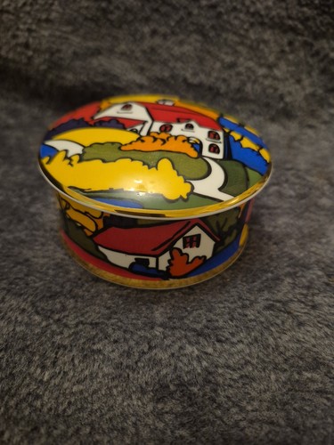 Vintage trinket dish art - trinket,