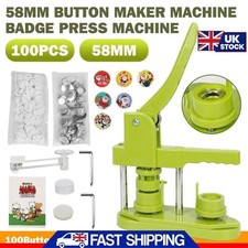 58mm Button Badge Maker DIY Badge Making Punch Press Machine 100 Button Part