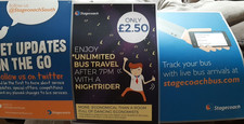 STAGECOACH BUS STOP POSTERS X 3
