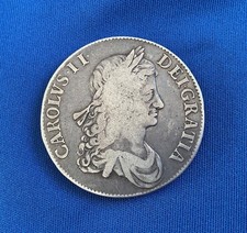 Charles II  1663 SILVER CROWN