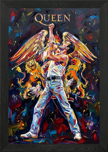 Freddie mercury queen painting - queen,