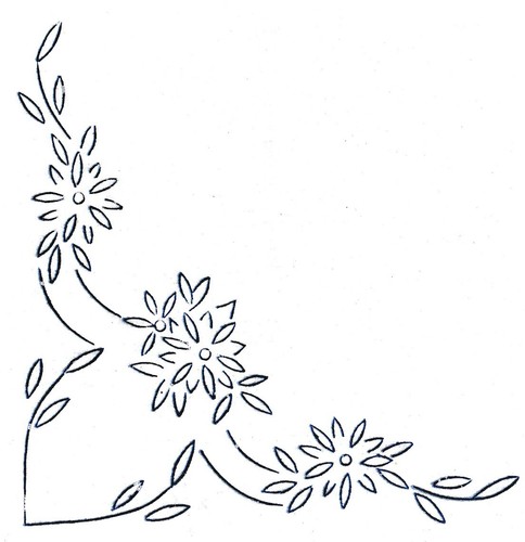Vintage embroidery transfer - embroidery,