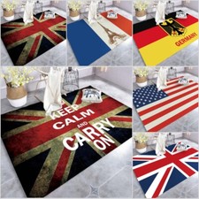 3D Union Jack Print Floor Mat