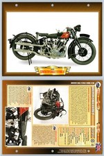 Coventry-Eagle Flying-8 - 1928 - Vintage - Atlas Motorbike Fact File Card