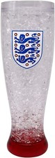 England FA Football World Cup European Crest Freezer Bar Beer Plastic Glass 1Ltr