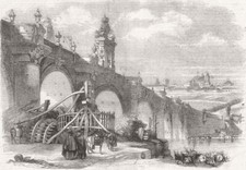 SPAIN. Bridge of Toledo 1846 old antique vintage print picture