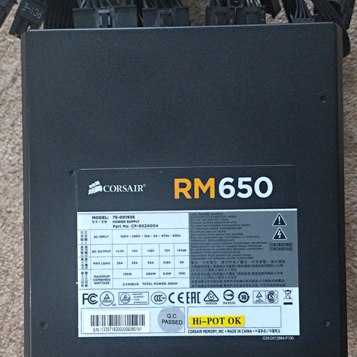 Corsair rm650 650w atx - atx, modular
