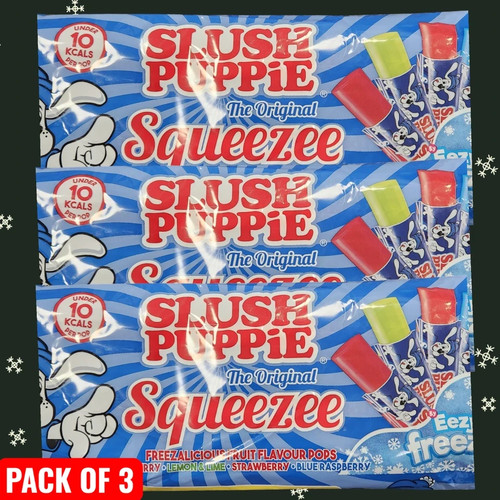 Slush puppy squeezee ice pops - slush,